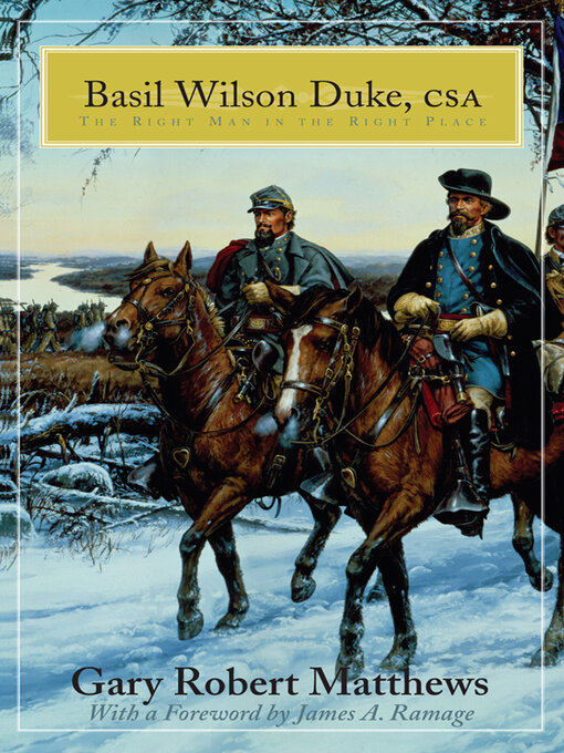 Title details for Basil Wilson Duke, CSA by Gary Robert Matthews - Available